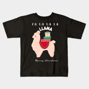 Fa La La La Llama Kids T-Shirt